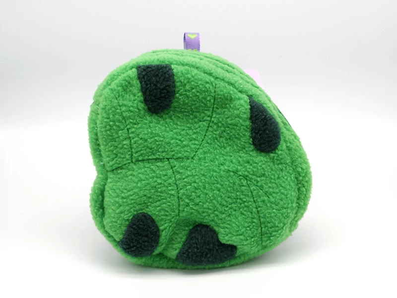 Green monstera plant purse front/left view